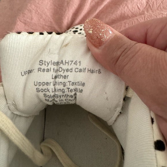 Madewell calf hair leopard high top sneaker - Picture 2 of 3